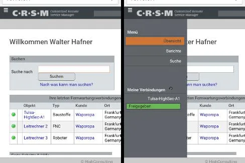 CRSM Fernwartung wird mobil! Bild: CRSM Fernwartung wird mobil!
