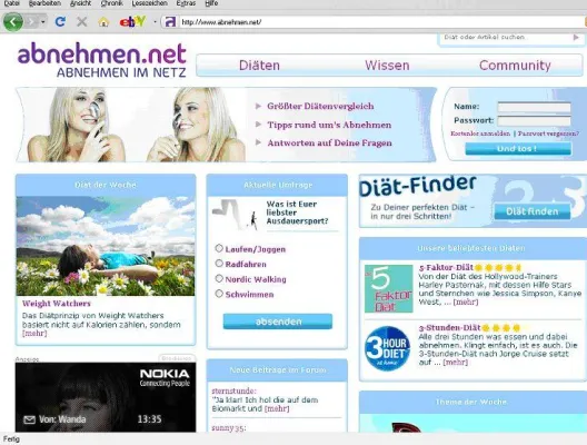 Bild: Neues Ernährungsportal abnehmen.net bietet Beratung und Erfahrungsaustausch auf dem Weg zur Wohlfühlfigur