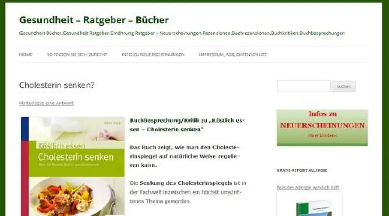 Bild: Cholesterin senken oder doch nicht?