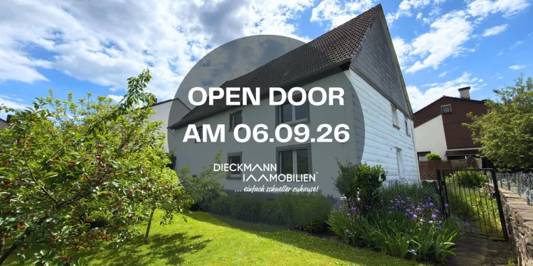 Open Door Besichtigung am 06.09.26 in Schwerte Wandhofen (Zweifamilienhaus) Bild: Open Door Besichtigung am 06.09.26 in Schwerte Wandhofen (Zweifamilienhaus)