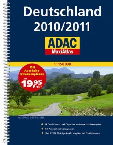 ADAC Maxi Atlas Deutschland 2010/2011 im Superformat Bild: ADAC Maxi Atlas Deutschland 2010/2011 im Superformat