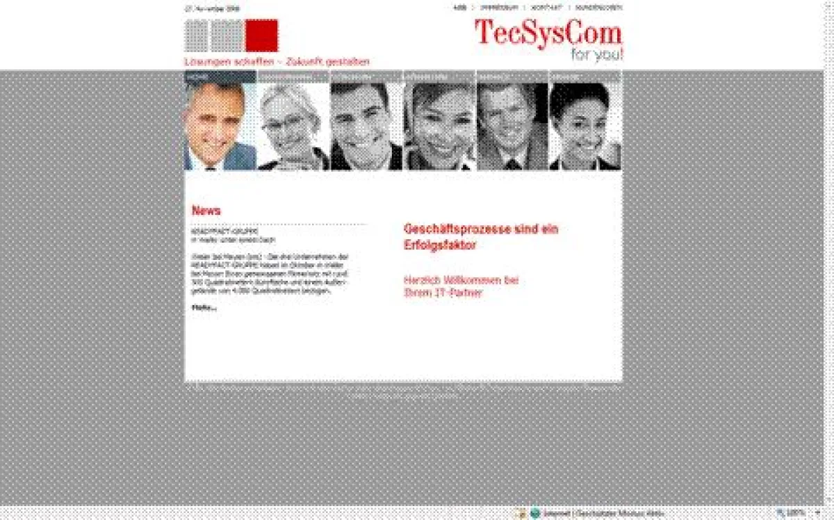 TecSysCom setzt auf Dialog mit seinen Kunden. Der neue Internetauftritt des IT-Dienstleisters.