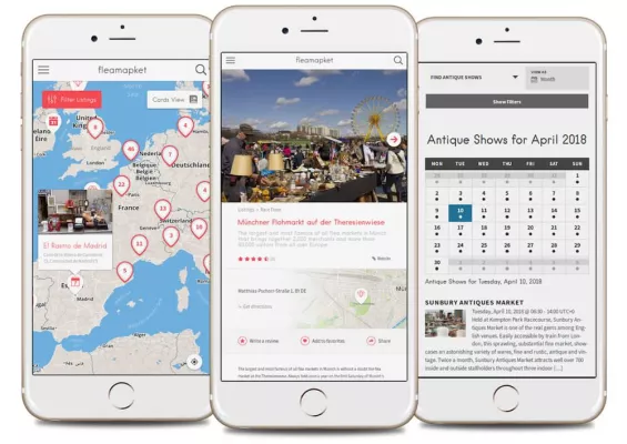 Bild: Neue Flohmarkt-App bewertet 400 der weltbesten Flohmärkte auf interaktiver Karte