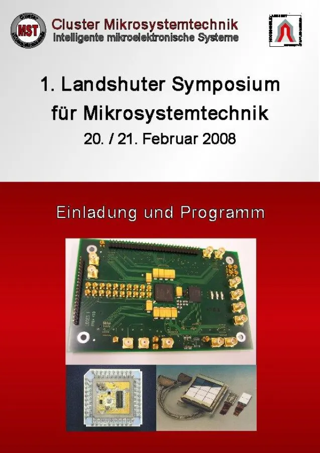 Das Programm zum 1. Landshuter Symposium für Mikrosystemtechnik