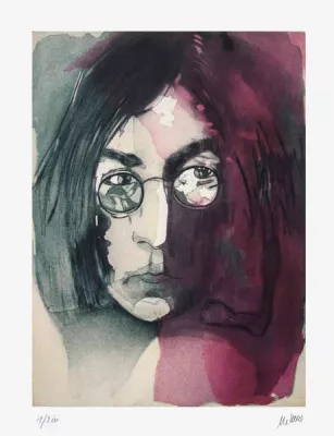 "John Lennon", die neue Grafik von Armin Mueller-Stahl Bild: "John Lennon", die neue Grafik von Armin Mueller-Stahl