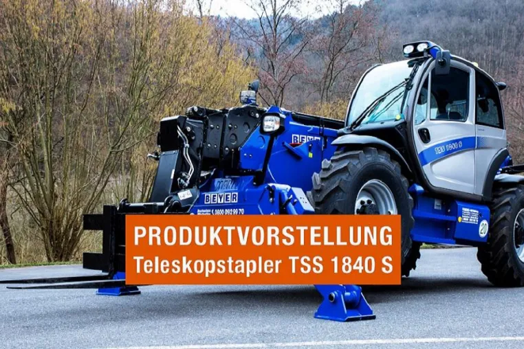 Bild: Leistungsstarker Teleskopstapler von Beyer Mietservice