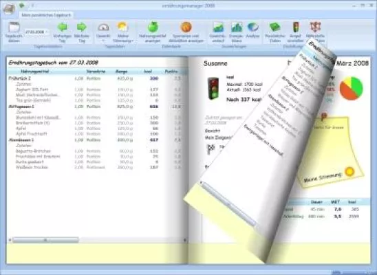 Bild: ernährungsmanager 2009 - Elektronisches Ernährungstagebuch hilft bei der Diät
