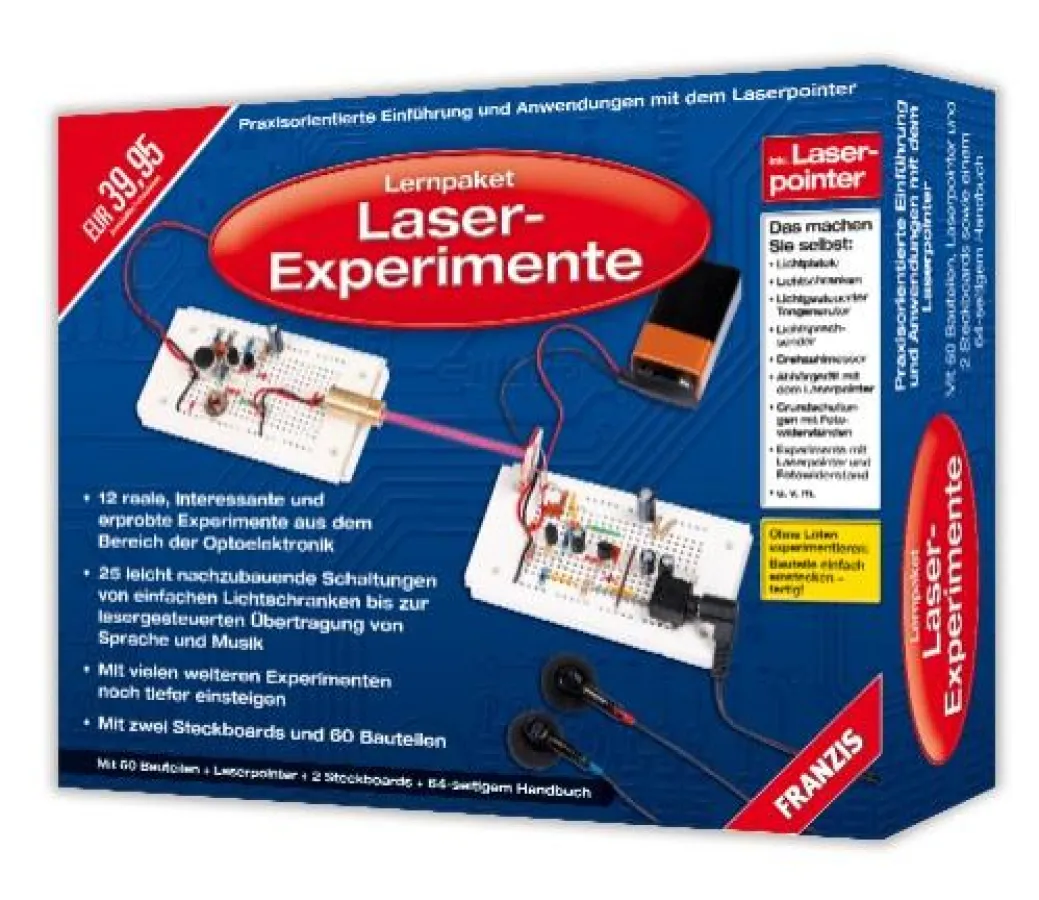 Neues Lernpaket von Franzis: Laser-Experimente