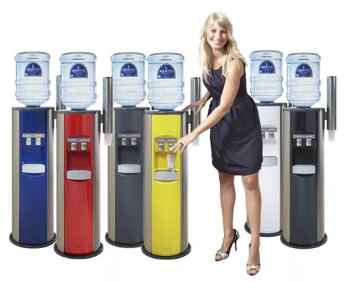 Bild: Die Qual der Wahl: Farbenfrohe Wasserspender von Aqua Vital