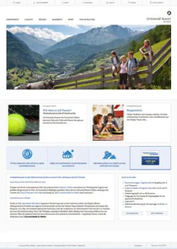 Bild: Neuer Webauftritt für das Grünwald Resort Sölden