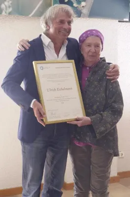 Verleihung des mit 20.000 Euro dotierten Wolfgang Staab-Preises an Ulrich Eichelmann Bild: Verleihung des mit 20.000 Euro dotierten Wolfgang Staab-Preises an Ulrich Eichelmann