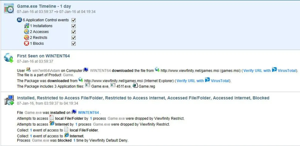 Screenshot von CyberArk Viewfinity (Quelle: CyberArk)