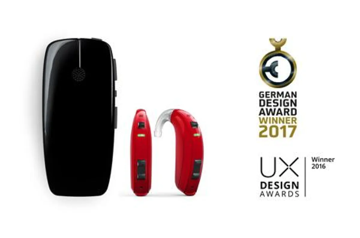Hörgerät ReSound Up Smart und das ReSound Multi Mic (Foto: ReSound).