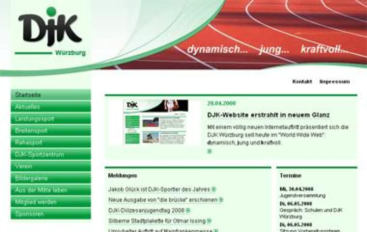 Neue Website der DJK Würzburg