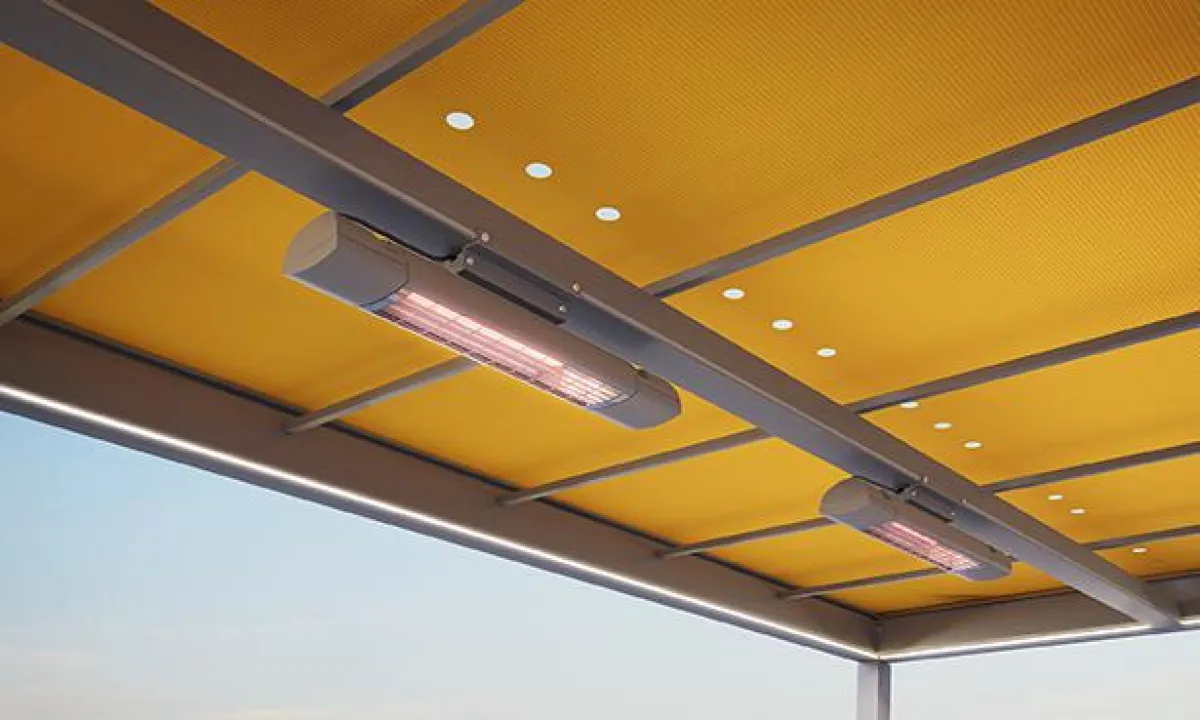 Wärmestrahler für Markisen von markilux schenkt Wärme per Knopfdruck