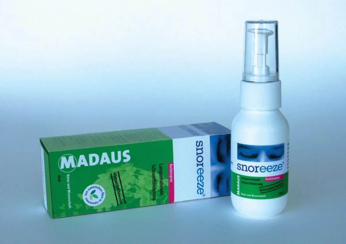 Snoreeze für lang anhaltende Schnarchlinderung.