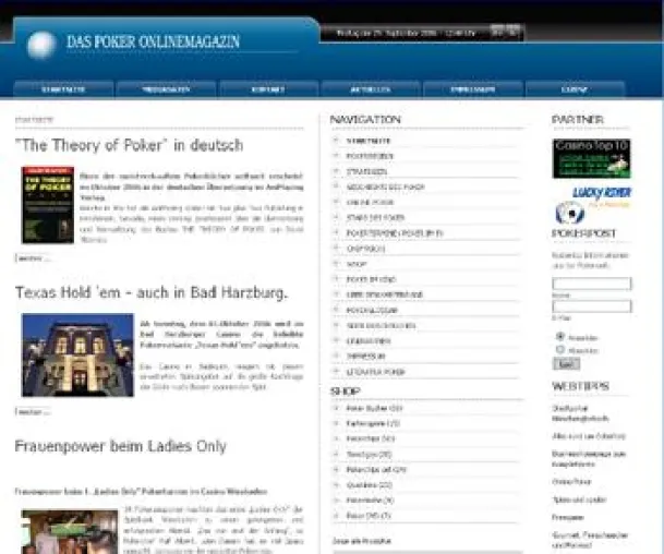 Bild: Poker Magazin in deutscher Sprache