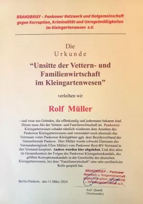 Bild: Der Pankower Kleingartenskandal:  Morgenpost, Tagesspiegel, Berliner Rundfunk berichten weiter intensiv.