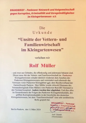 Der Pankower Kleingartenskandal: Morgenpost, Tagesspiegel, Berliner Rundfunk berichten weiter intensiv. Bild: Der Pankower Kleingartenskandal: Morgenpost, Tagesspiegel, Berliner Rundfunk berichten weiter intensiv.