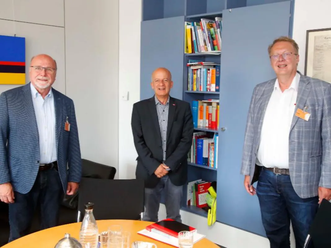 v.l.n.r. Hennes Göers, Friedrich Straetmanns und Dr. Harald Freter (c) Sven Darmer/BdB