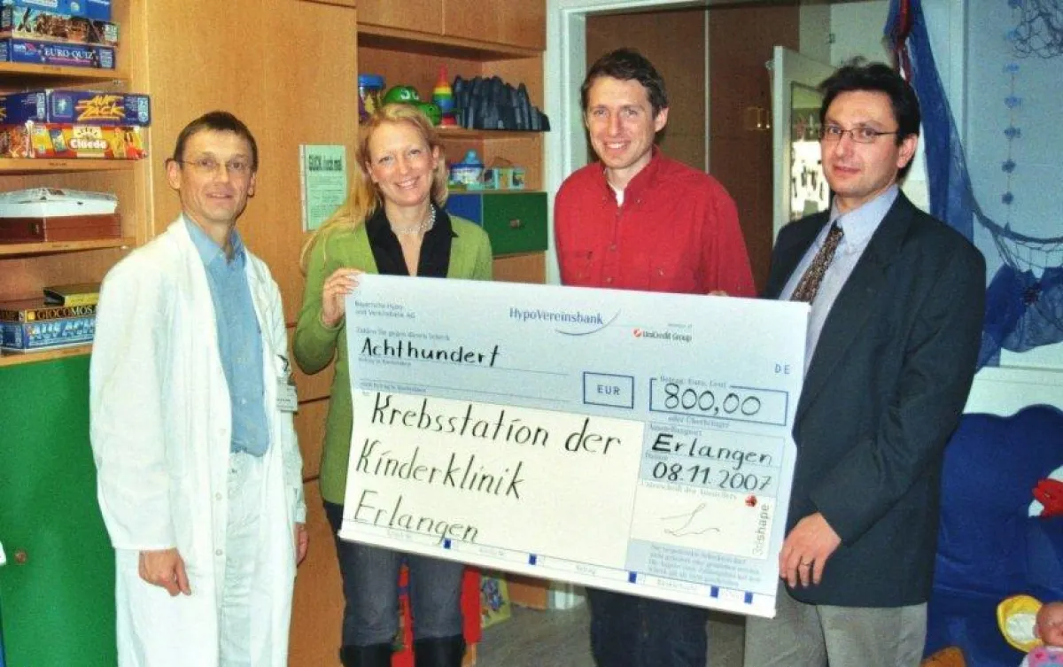 von links: Prof. Holter, Fr. Habermann, Dr. Ettl, Dr. Laboureux