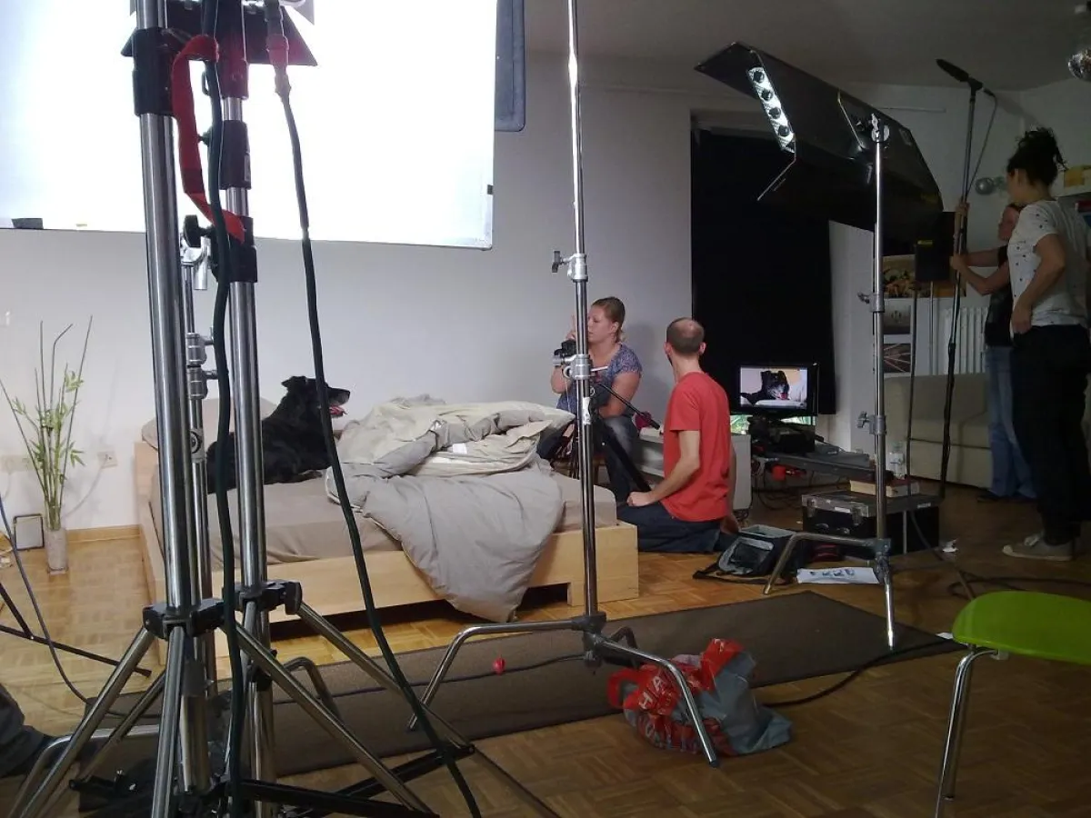 Set des Augentis Kino Spot Dreh´s