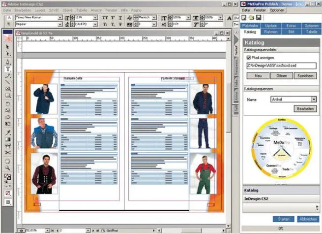 Bild: Automatisierte Katalogausgabe in Adobe InDesign®