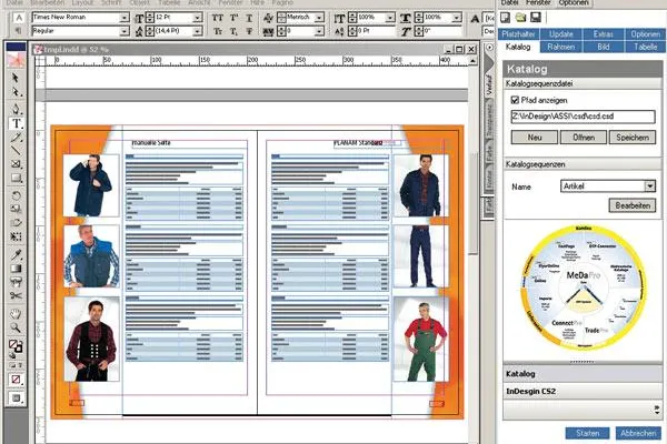 Automatisierte Katalogausgabe in Adobe InDesign® Bild: Automatisierte Katalogausgabe in Adobe InDesign®