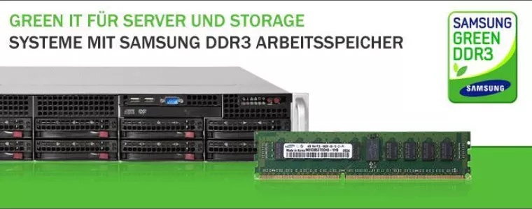 Bild: Samsung neu im Portfolio - Happyware Systeme mit Green DDR3 RAM