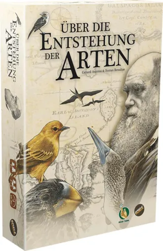 Bild: Brettspiel „Über die Entstehung der Arten“ von Spielefaible ab November im Handel
