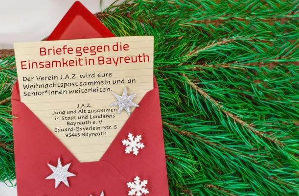 Bild: „Briefe gegen die Einsamkeit": Weihnachtspost-Aktion des Vereins J.A.Z. Bayreuth