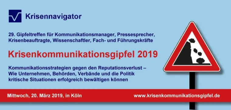 Bild: #MeToo, Nord Stream 2 und Trojaner im OP – Krisenkommunikationsgipfel 2019 in Köln