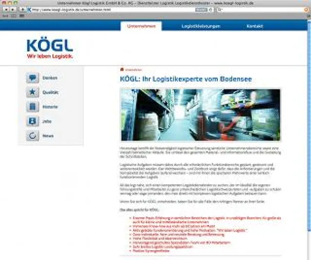 Friedrichshafener Logistikexperte mit frischer Optik – Markenrelaunch bei Kögl unterstreicht Positionierung Bild: Friedrichshafener Logistikexperte mit frischer Optik – Markenrelaunch bei Kögl unterstreicht Positionierung