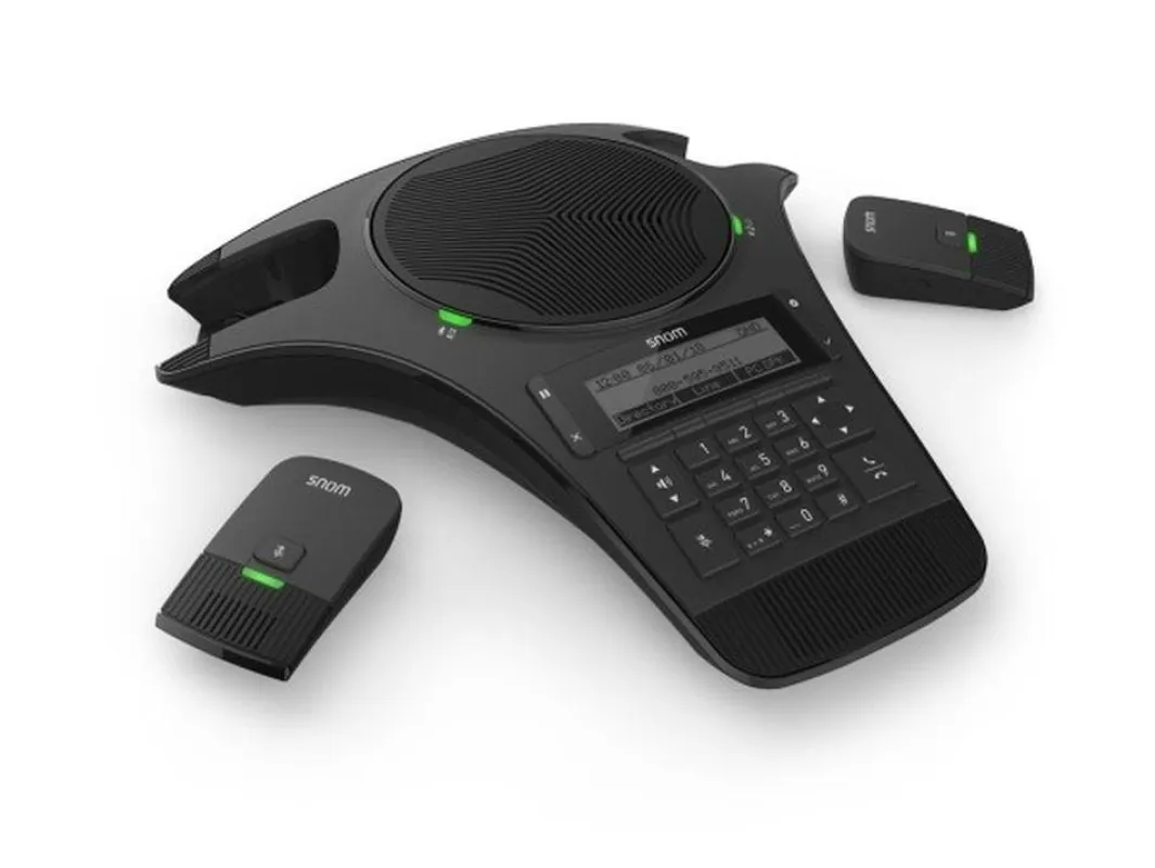 Snom C520-WiMi: Ausgestattet mit einem integrierten und zwei drahtlosen Mikrofonen (DECT)