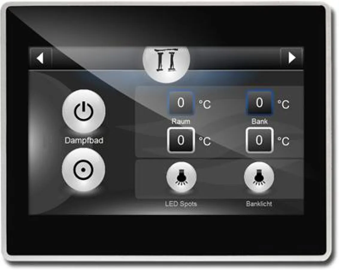 Klare Gestaltung für sichere BALNEA Wellnesssteuerung