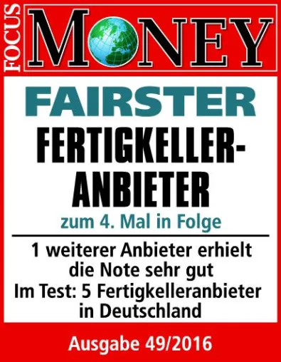 Bild: Vier Mal in Folge! glatthaar-fertigkeller erneut an der Spitze der fairsten Kellerbauer in Deutschland