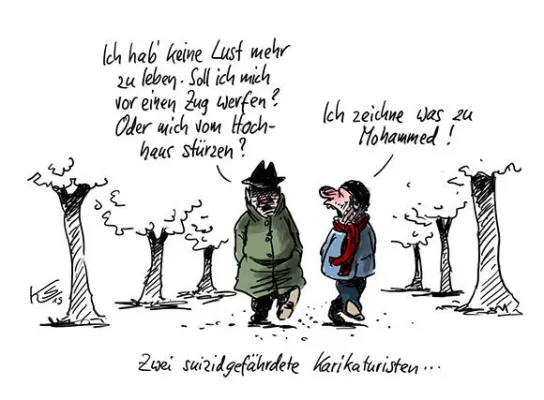 Bild: Der Verband Cartoonlobby in Deutschland zu den Anschlägen in Paris