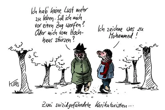 Bild: Der Verband Cartoonlobby in Deutschland zu den Anschlägen in Paris