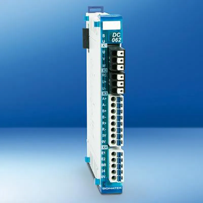 Das Achsmodul DC 062 von SIGMATEK mit 300 W Nennleistung und Inkrementalgeber-Eingang.