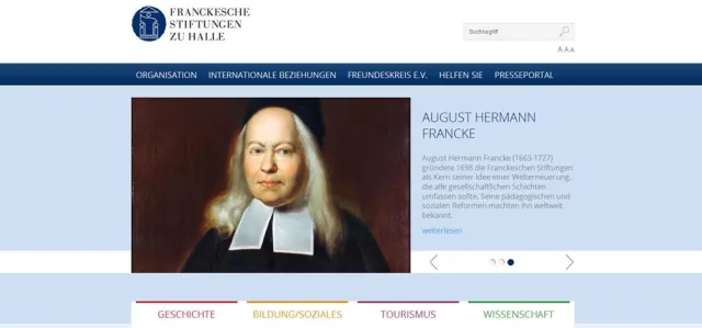 Bild: Moderne trifft Tradition: i-fabrik relauncht Website der Franckeschen Stiftungen