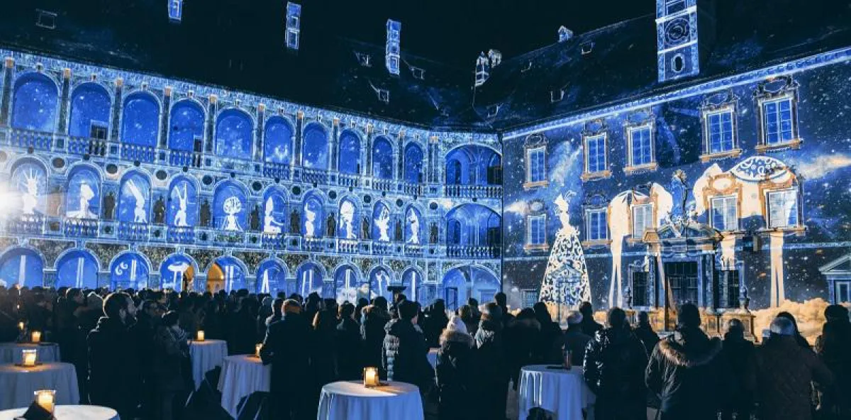 Szene aus der Lichtshow 