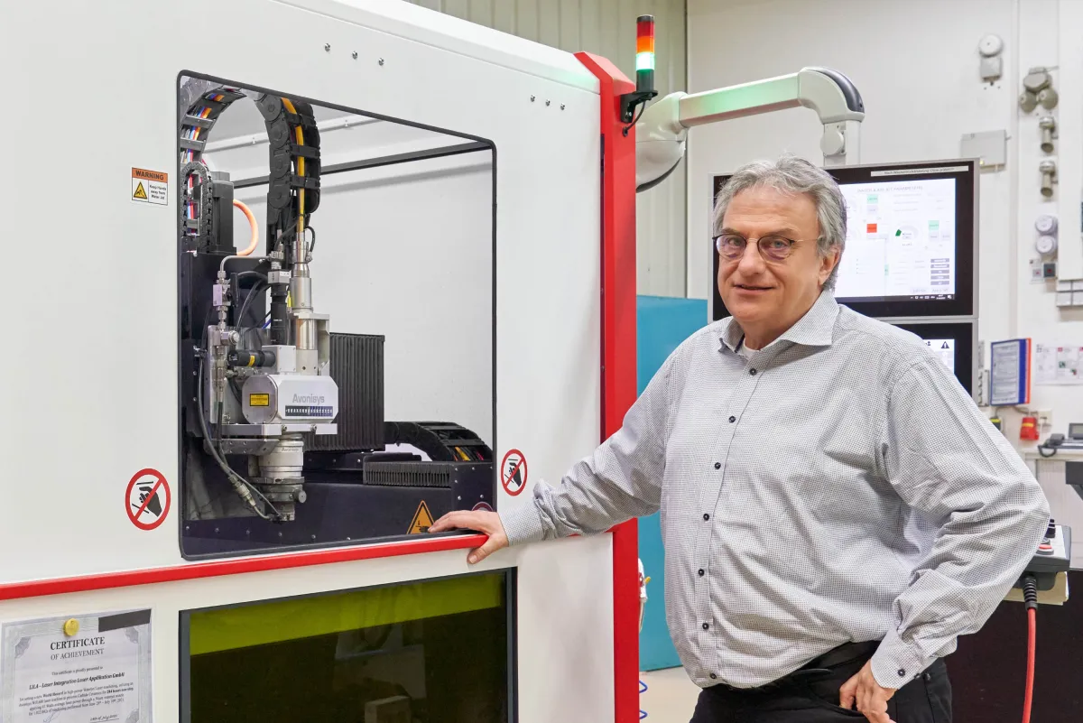 Durch die Integration der ADAM Lasertechnik will Gundolf Vogel die technologische Kompetenz und Mark (© LILA GmbH )