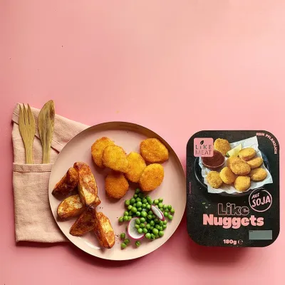 Bild: Etatgewinn Press Factory und LikeMeat Hand in Hand für eine bessere Welt