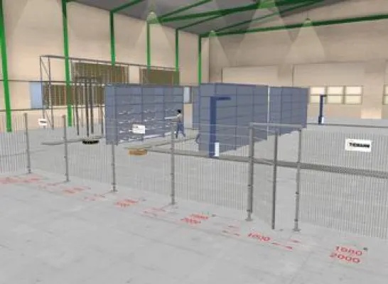 Bild: 3D-Planungslösung mit Schutzzaun-Funktionalität