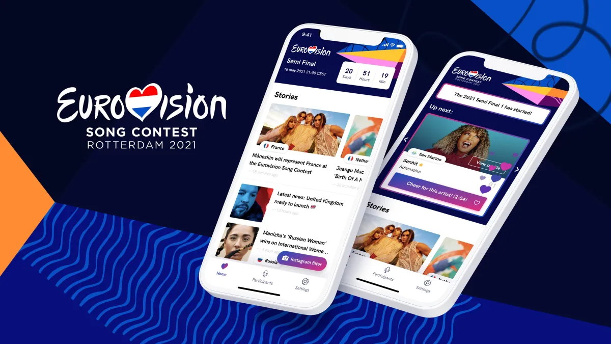 Die überarbeitete ESC-App bringt Begeisterung des Publikums mit dem Jubel-Feature in die Ahoy Arena (© digame / Saulx )