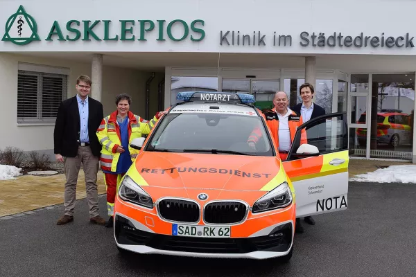 Schnell und sicher: Ein neues Notarztauto für das Städtedreieck Bild: Schnell und sicher: Ein neues Notarztauto für das Städtedreieck