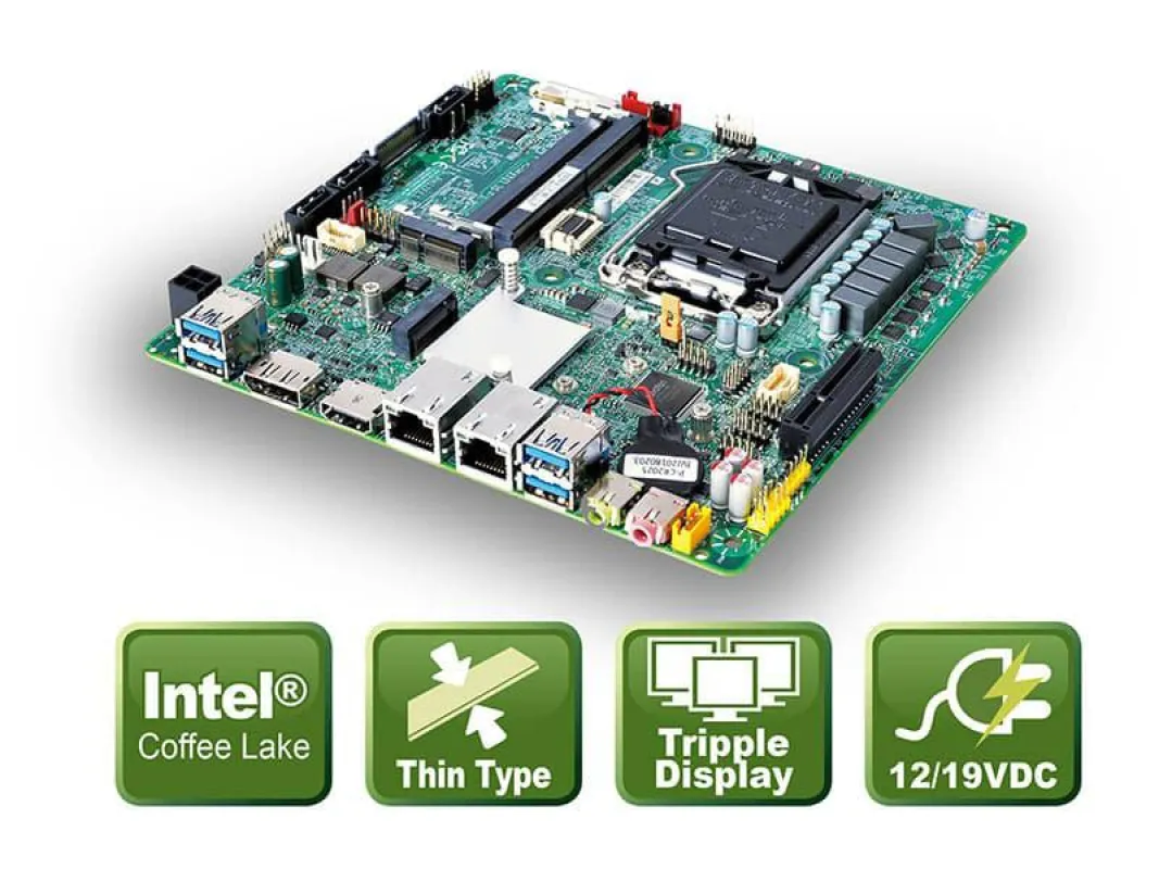 PH12FEI ? Thin Mini-ITX Board mit Coffee Lake CPU