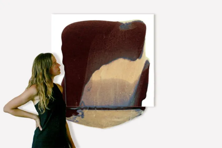 Bild: Farbe läuft über Form - GRIETEKE stellt im Art-Eck Solingen aus