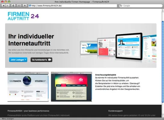 Bild: Firmenauftritt24 bietet Firmen faire Marketinglösungen