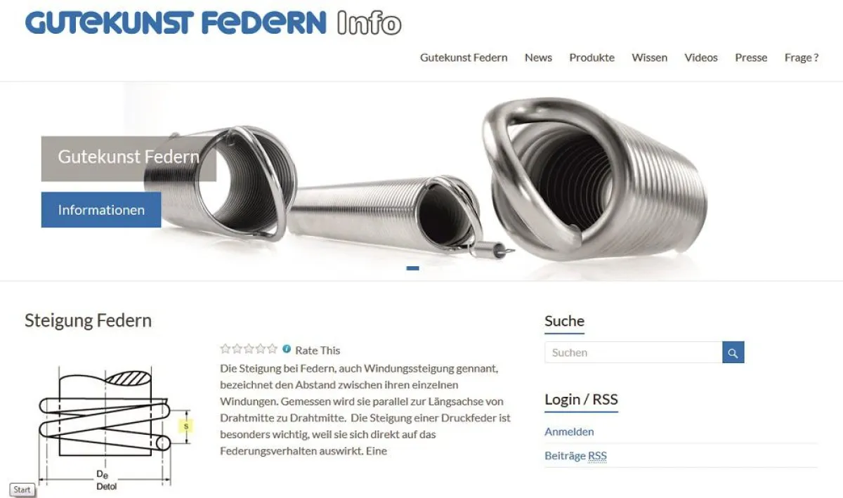 Federnblog unter blog.federnshop.com